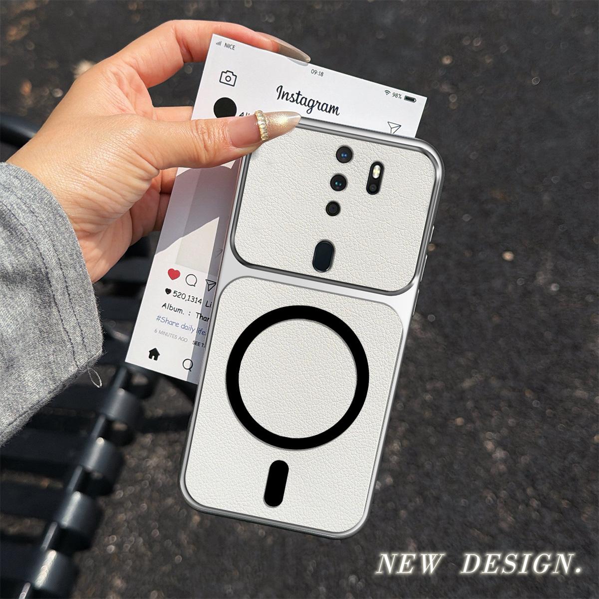 Case for OPPO A9 2020,A5 2020 Viral Change to 17 Magnetic Split Leather Back Big Lens Protector Cover OPPO A9 2020