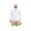 adidas Série Légère Demi-Zip Décontracté Confortable Classique Manches Longues Polo de Golf Homme hauts Blanc IQ2962