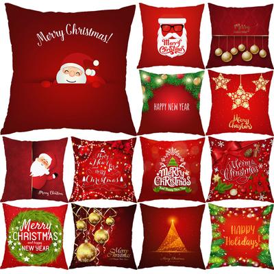 Santa Claus Pillowcase Bell Home Living Room Sofa Cushion New Snowflake Pillow Delivery
