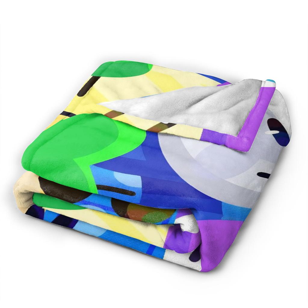 Cartoon BFDI Animierte Decke Flanell Großartig Atmungsaktive Überwurfdecke für Stuhlbezug Sofa Frühling Herbst