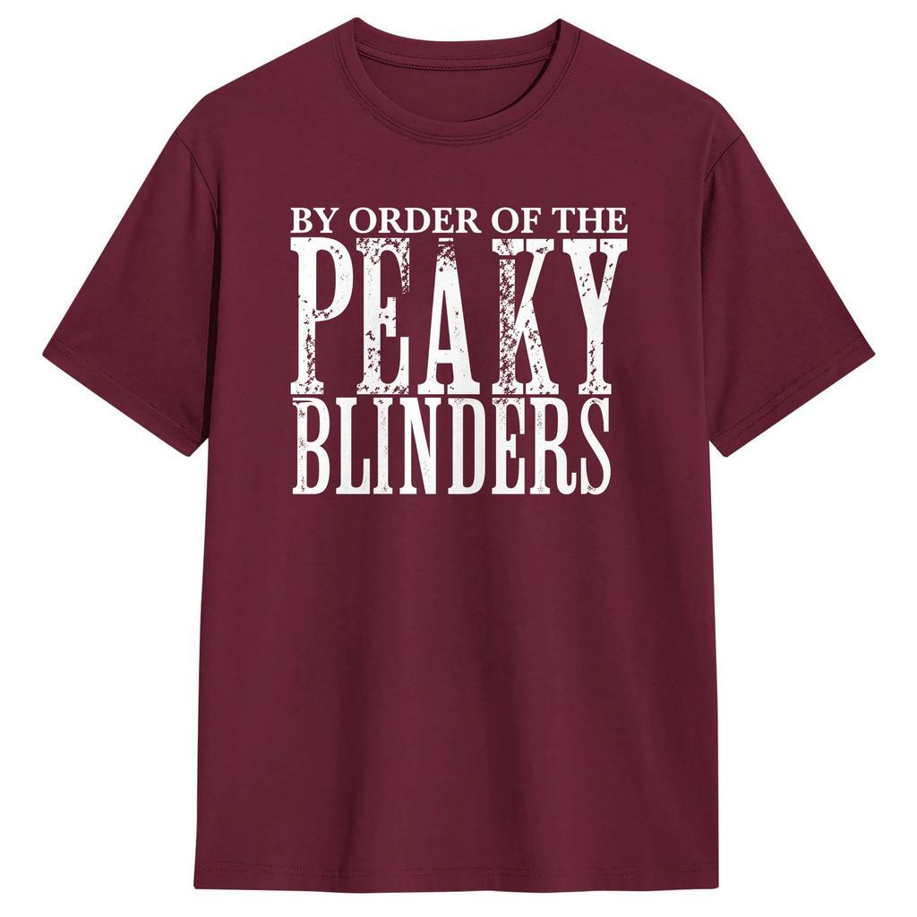 TvSerie Peaky Blinders T Shirt Summer  Hip Hop TShirts Men Cotton Crew Neck Plus Size Clothing ShortSleeved Vintage Tops