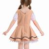 Girl's  Vintage Dress Solid Color Patchwork Cosplay Dresses