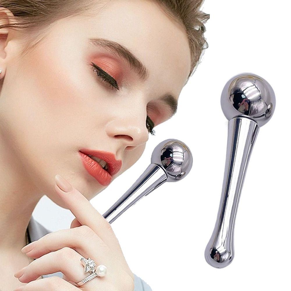 Puffiness Face Care Cryo Freeze Stick Stainless Steel Cooling Massage Roller Ball  Face