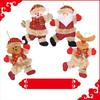 Merry Christmas Ornaments Doll Hanging Ornaments Cute Plush Doll Santa Claus Snowman Pendant Xmas Tree Diy Decoration