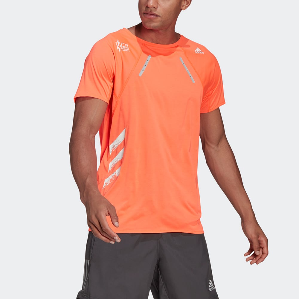 adidas Running T Shirt Men's Fluorescent Red GV1327