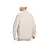Nike Camicia casual a maniche lunghe da uomo Swoosh Life ampia a tinta unita marrone legno chiaro FB7743-104