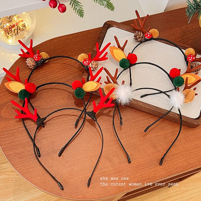Mori Style Reindeer Antler Ears Christmas Hair Clip - Cute Kids' Hairpin Accessory