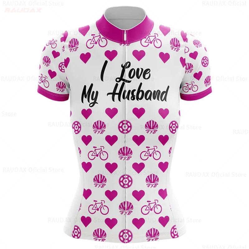 

2026 Women s Pink Heart Short Sleeve Mtb Maillot Ropa Ciclismo Bicycle Clothing Bike Shirts Bicycle 2026 Summer Breathable Cycling Suit Set 3XL