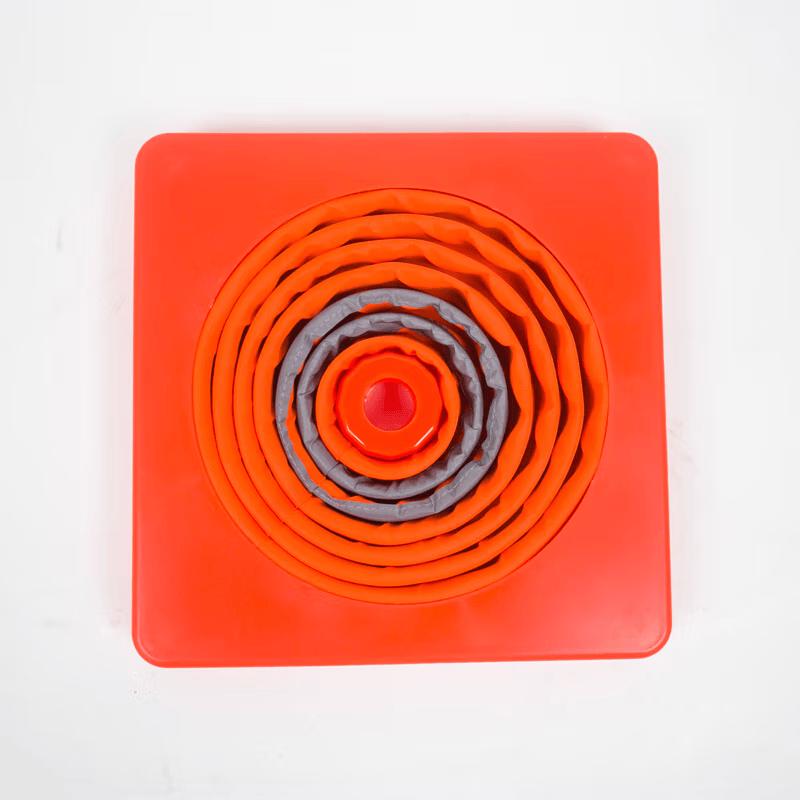 Foldable Reflective Traffic Cone with Warning Light
