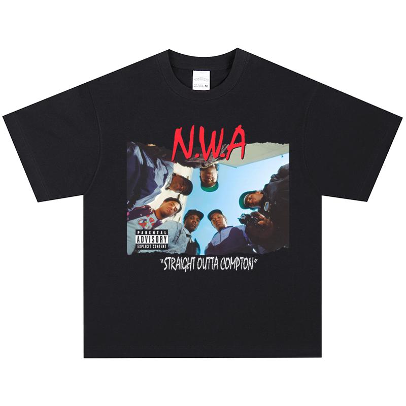 N.W.A.Rap T-Shirt, Soft Fabric Casual Daily Wear L