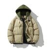 Winter Cotton-padded Couple Cotton-padded Jacket Trendy Fake Two-piece Color Matching Loose and Thickened Men's Hooded Bread-padded Jacket