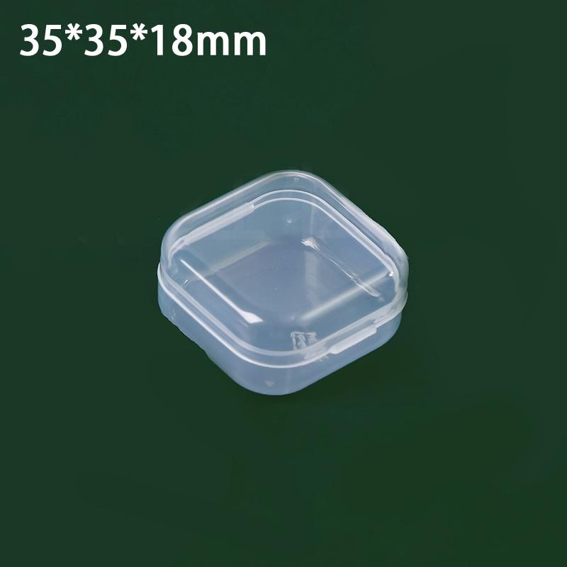 Mini Plastic Box Rectangular Translucent Packing Box Dustproof Durable Strong Jewelry Button Sundries Storage Case Container
