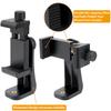 Universal 360° Rotatable Phone Clip Holder, Adjustable Smartphone Mount with 1/4" Hole for Tripod Selfie Stick Live Stream Vlog