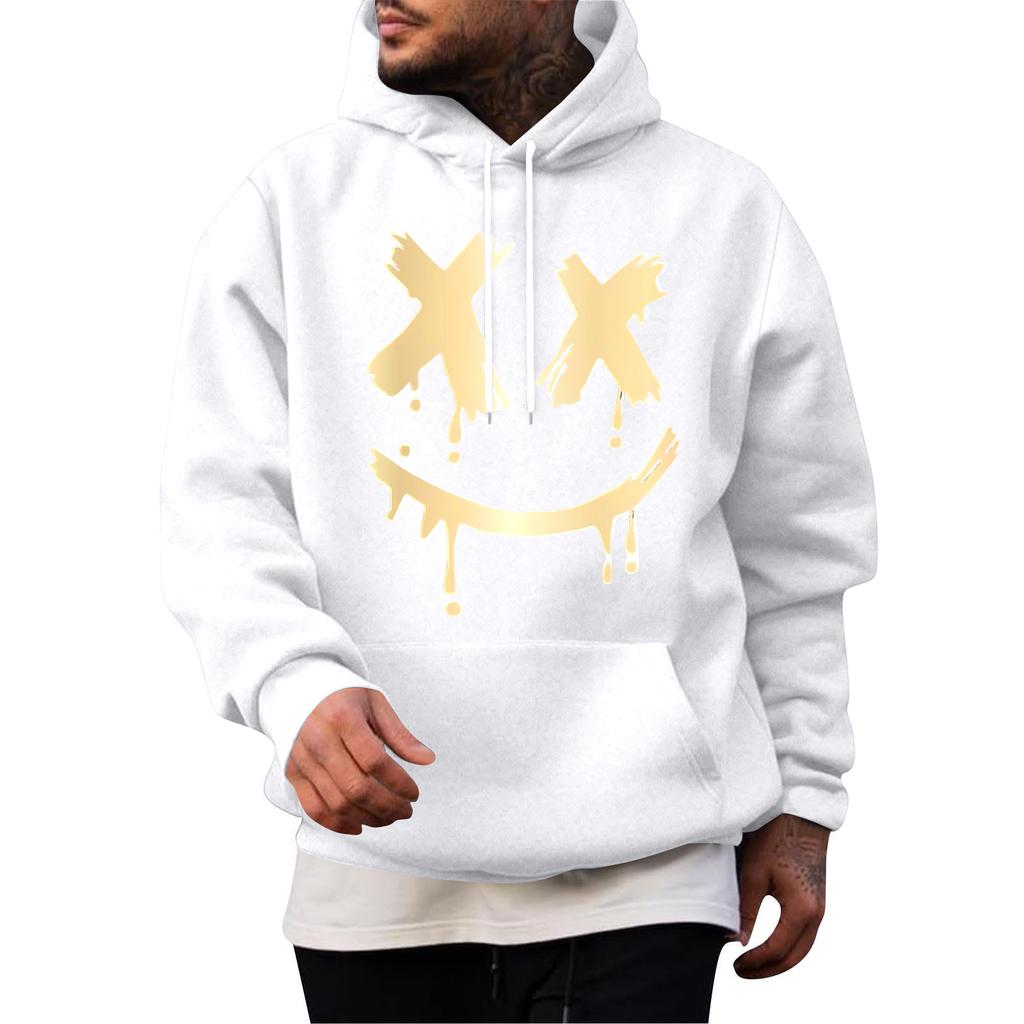 Men's Casual Hoodie Fashion  Sweatshirt With Hood Leisure Tops Teenager Streetwear Fashion Long Sleeve Shirt Warm