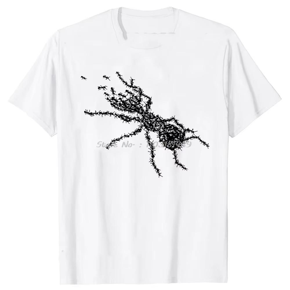 Funny Nature Animal Ant Graphic fashion Fitness T-shirt  tops tees Men Clothing Oversized Unisex Tshirt Streetwear tshirt