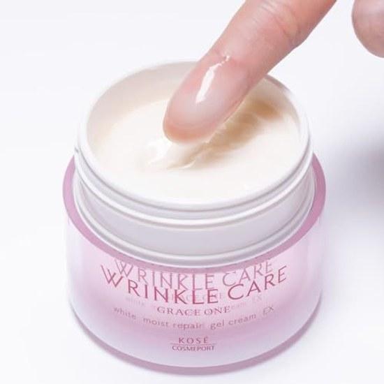 Grace One Wrinkle Care White Moist Repair Improvement Whitening Gel Cream EX 100g KOSE