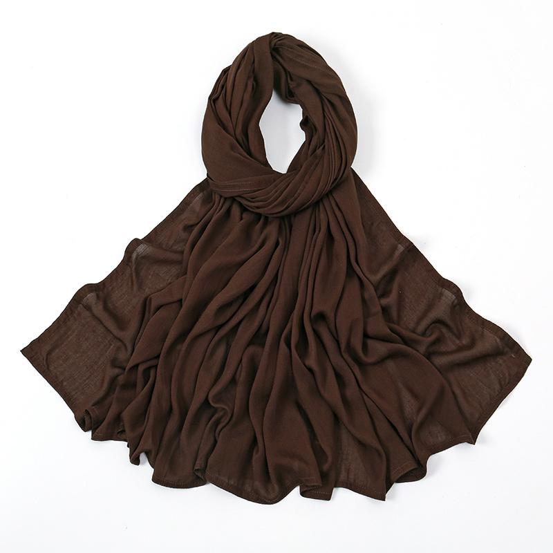 New Premium Thick Modal Hijab Scarf For Women Plain Shawls Femme Musulman Cotton Modal Headscarf Islam Turban Headband 172*85cm