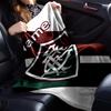 Custom Name Fluminense FC Theme Printed Blanket - Perfect for Couch, Bed, Travel & Outdoor Use | Machine Washable, Cozy & Durable.