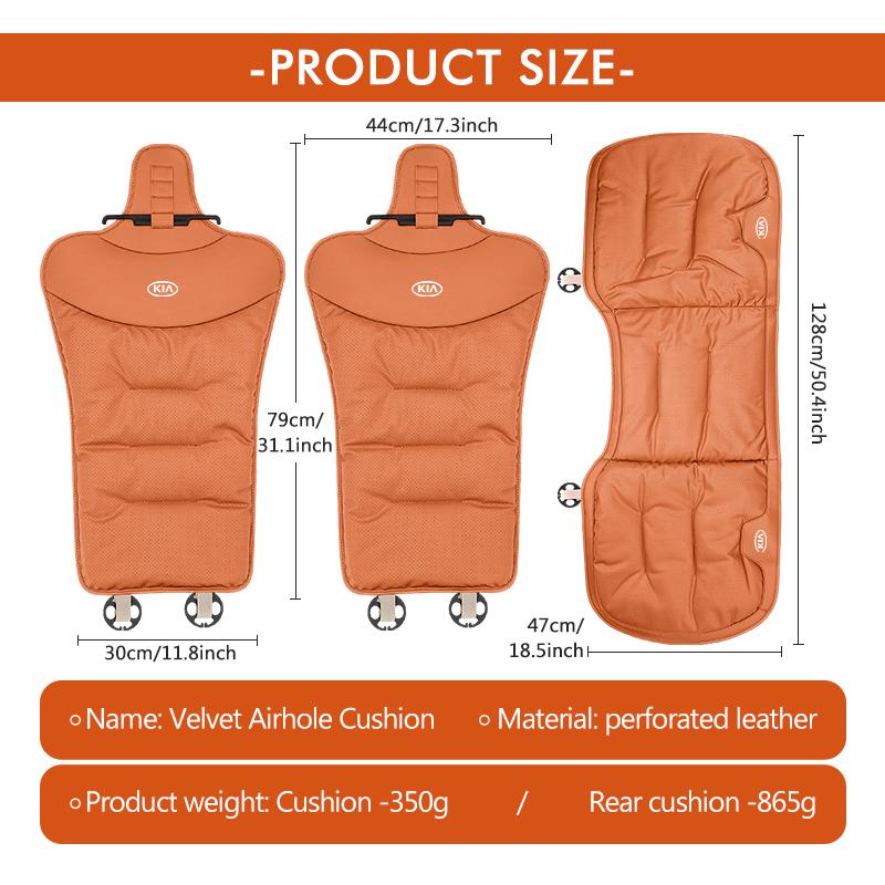 For KIA Velvet Air Hole Car Seat Protective Pad Cool Summer Cushion Auto Accessories Ceed Sportage Rio K5 K2 Optima Cerato