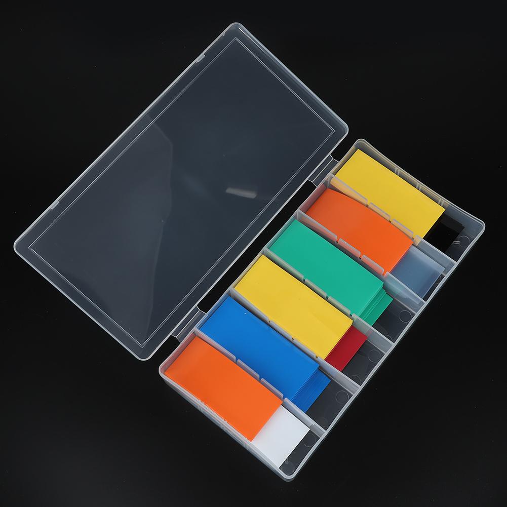 280pcs PVC Heat Shrink Tubing Battery Wrap Kit For 18650 Battery with Storage Box