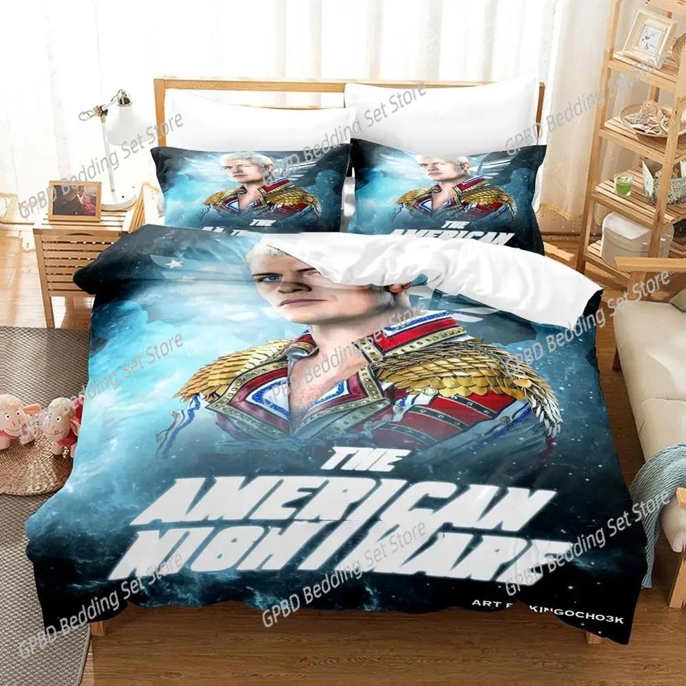 Cody Rhodes American Nightmare Set de Lenjerie de Pat Husă de Plapumă Set de Pat Husă de Plapumă Față de Pernă Plapumă Mărime King Queen Băieți Adult
