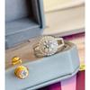 18K Gold-Plated Carat Cluster Diamond Women's Ring - Elegant, Versatile Index Finger Jewelry Gift