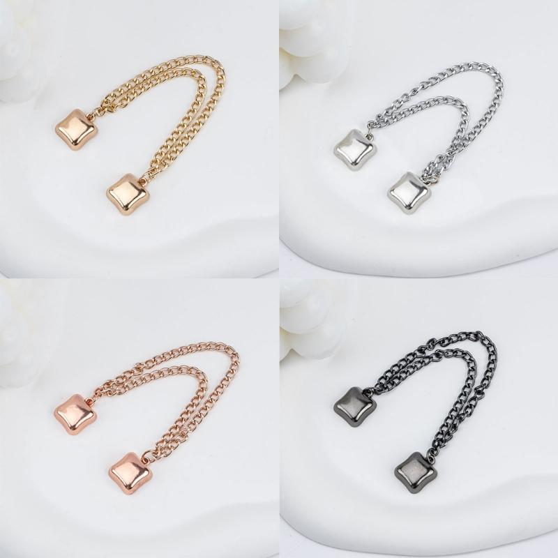 5Pieces Magnetic Pants Cuffs Fasteners, Pants Hems Fasteners Clip Strong Magnets Clip for Pants Trousers to Make Shorter