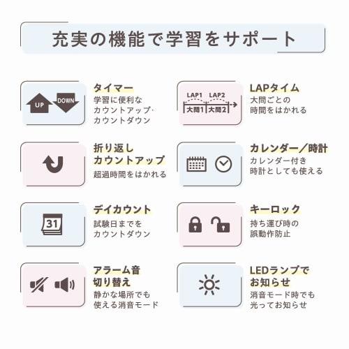 Kingjim Learning Timer "Lullap" LLT10-W White