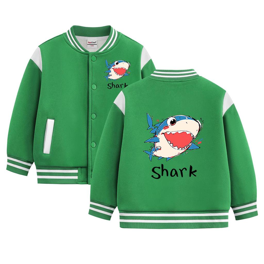 Boys' Stylish 2026 Jacket: Spring/Autumn Fleece-Lined Baseball Coat for Kids