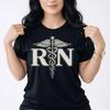 RN Nurse Shirt Medical Symbol T Shirt Healthcare Worker Graphic Tee