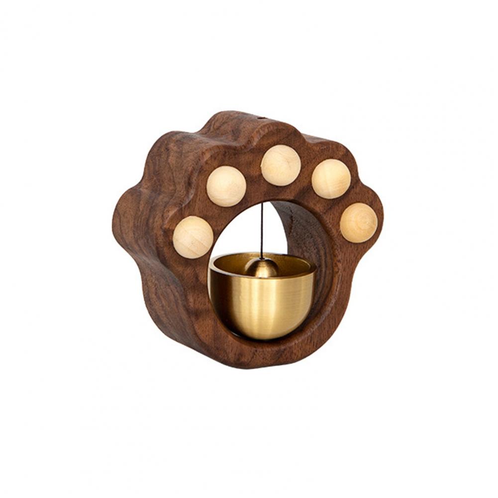 Entrance Alert Windbell Retro Style Magnetic Suction Punch Free Alert Doorbell Cat Paw Shape Shopkeepers Bell decoración hogar