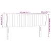 Headboard with Ears Pink 147x23x78 88 Cm Velvet