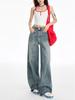 Women's Retro High-Waisted Wide-Leg Jeans, Summer 2026 American Design