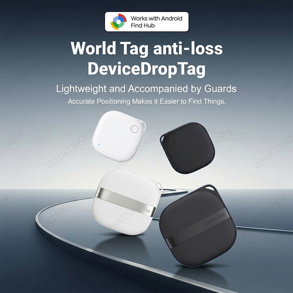 1-4Pack Android Smart Location Tag Tracker Key Finder Wallet Pet Truck Bluetooth Locator Works With Google Find Hub Car GPS Trac