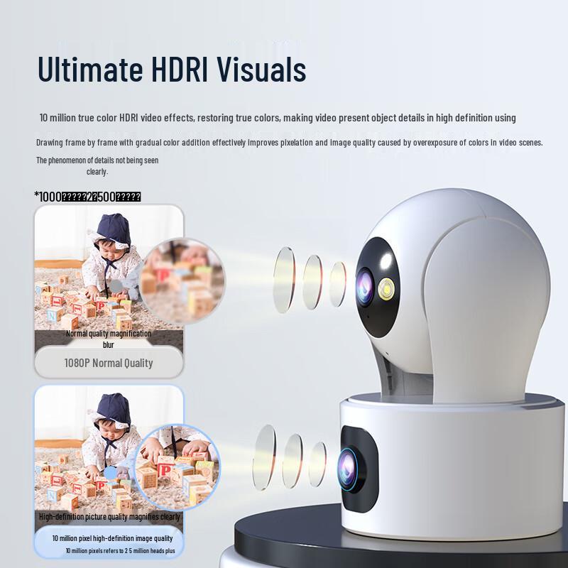 JOOAN Dual-Lens 10MP AI PTZ WiFi Security Camera