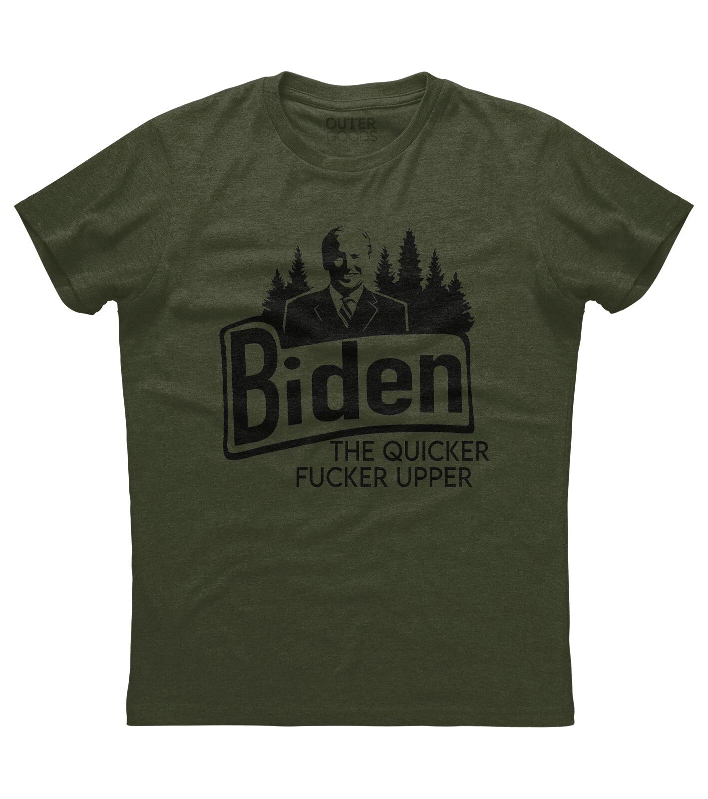 American Political Tee Anti Biden The Quicker Upper Republican T-shirt XS