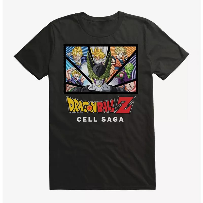 Nuova T-shirt Estiva Classica Giapponese Dragon Ball Cartone Animato Anime Oversize HighStreet Vintage Vestibilità Larga Manica Corta