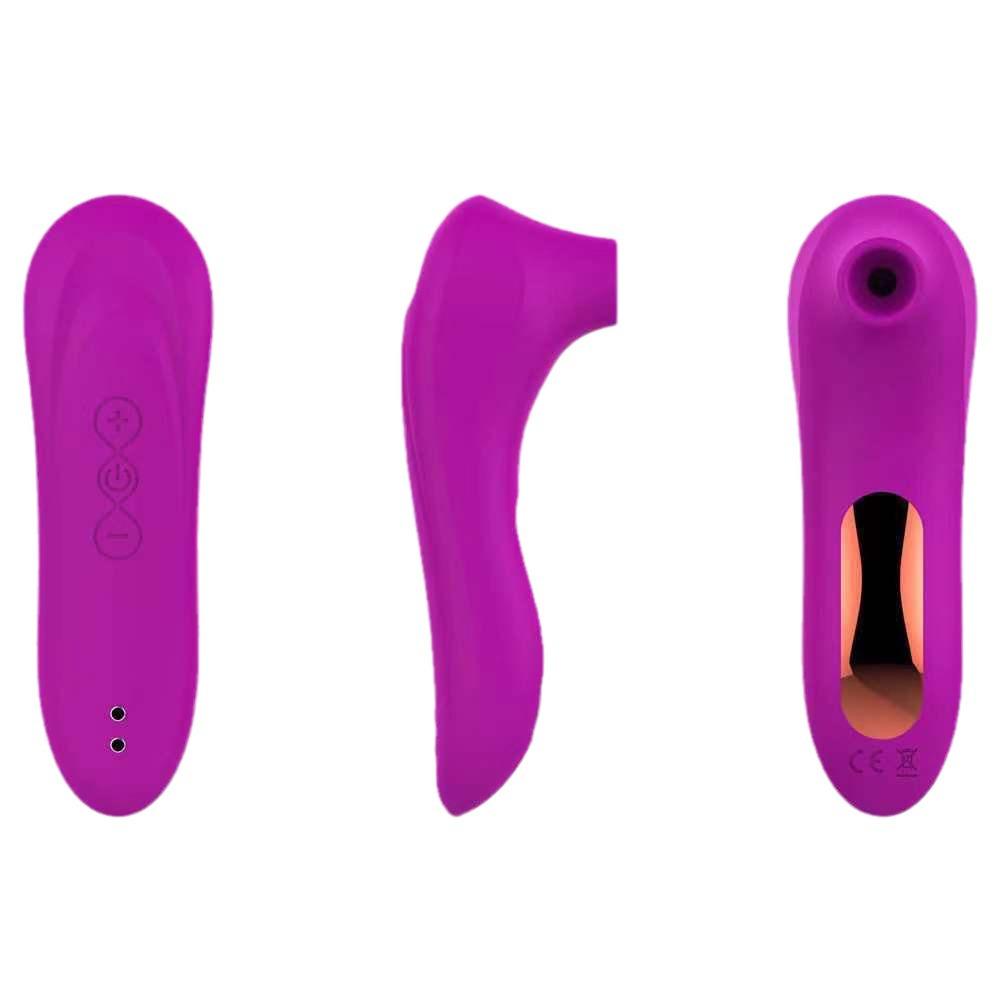 Mini-Saugbecher-Zauberstab-Vibrator für Frauen mit 10 Frequenzen für Vorspiel und Orgasmus