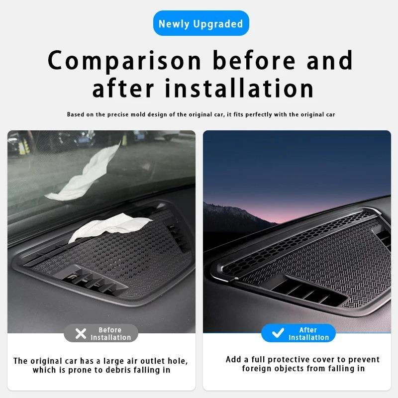 For BMW X1 X2 X3 X4 X5 X6 X7 3 4 5 7 Series 2018-2026 Dashboard Air Outlet Cover Buckle Dust Protection Cover Accessories
