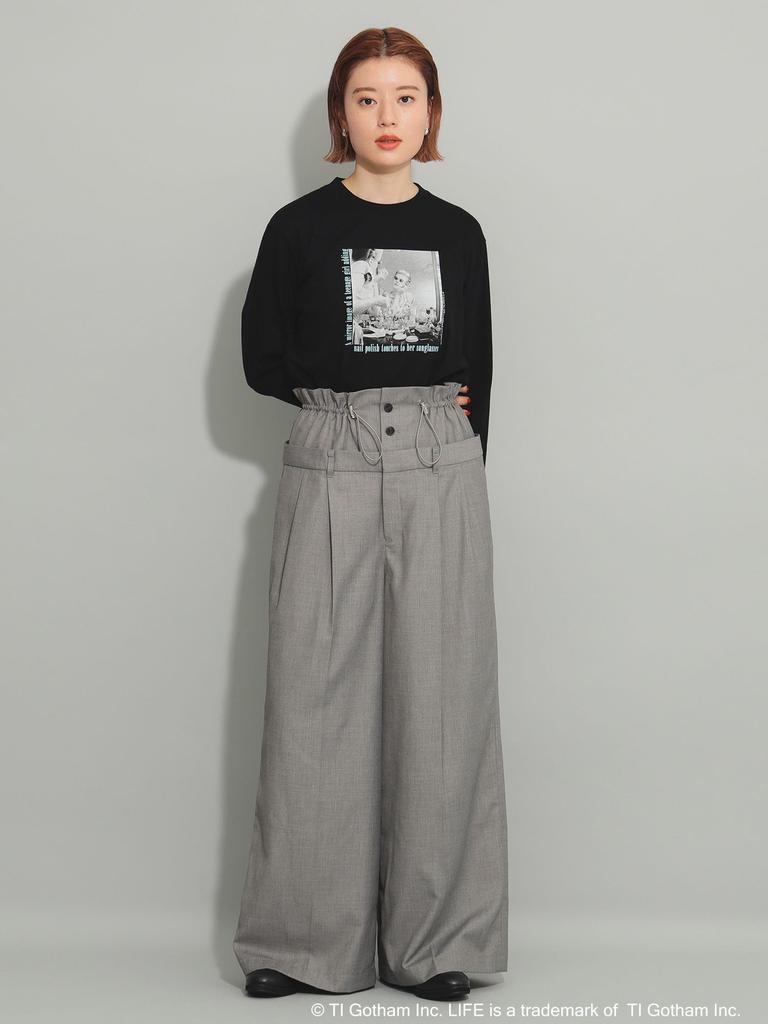 Ray Beams TEE GOOD ROCK SPEED LIFE PICTURE COLLECTION Long Sleeve One Size L/S [Special Order] T-Shirt, Women's, Black,