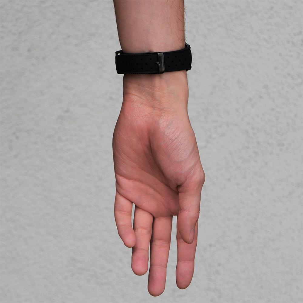 ERBORD Universal Silicone Strap 22mm, Tropic, Black / Black Buckle