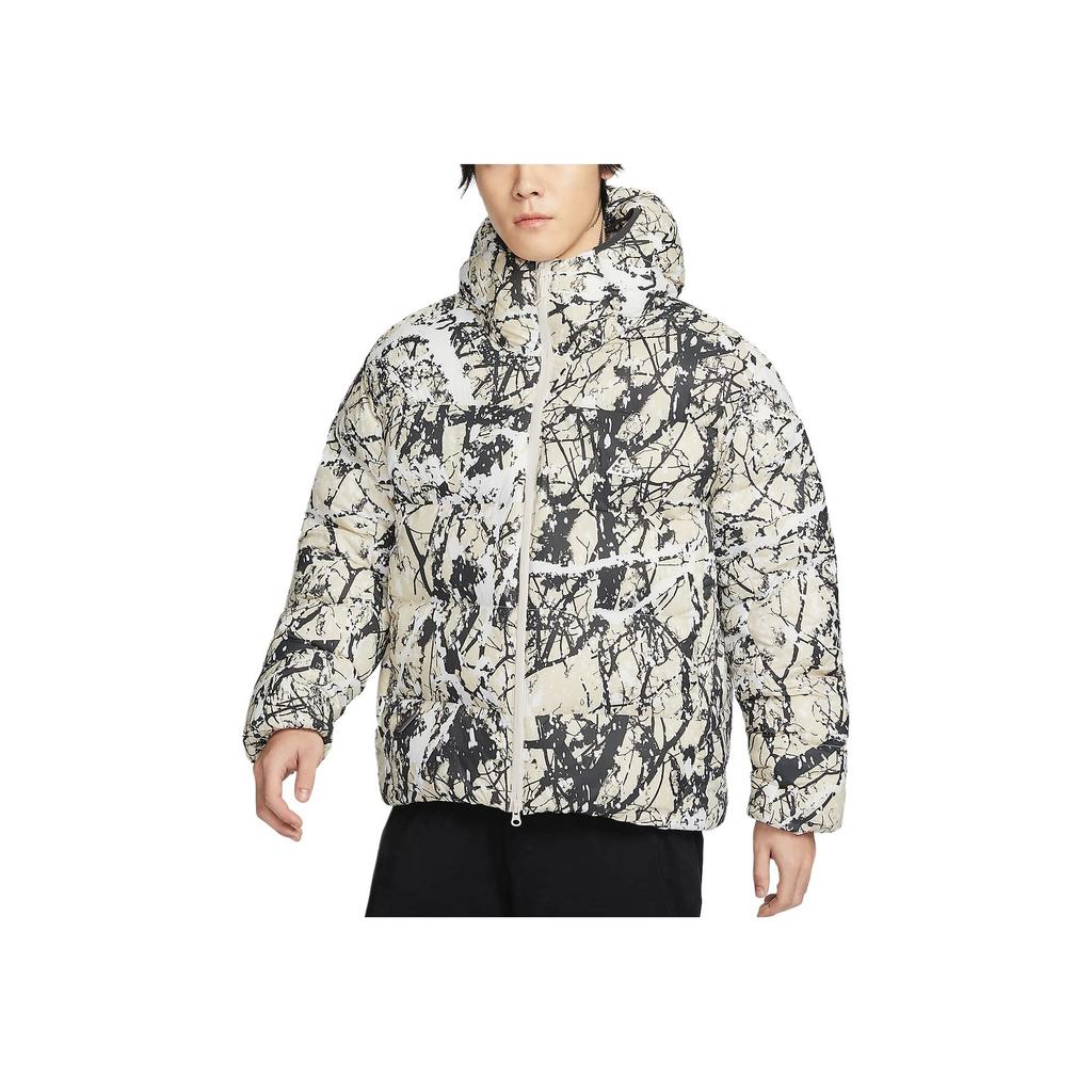 Nike Primaloft Therma-Fit Adv ACG Lunar Lake Locker geschnittene Kapuzenjacke Warmjacke Herrenjacke Hellbraun Kohleschwarz Bergweiß HF0034-104