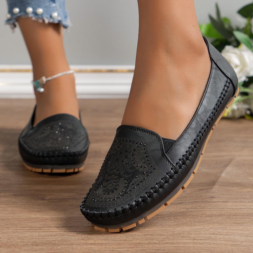 

Однотонные женские туфли-лоферы в стиле ретро на плоской подошве. Удобная повседневная обувь на низком каблуке с плоской подошвой. 37