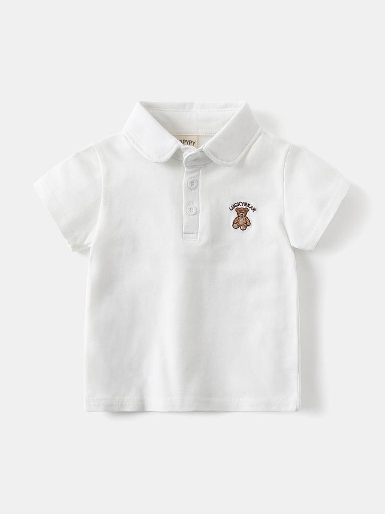 Boys' 2026 Summer Short-Sleeve Polo - Stylish Baby & Toddler Collared T-Shirt