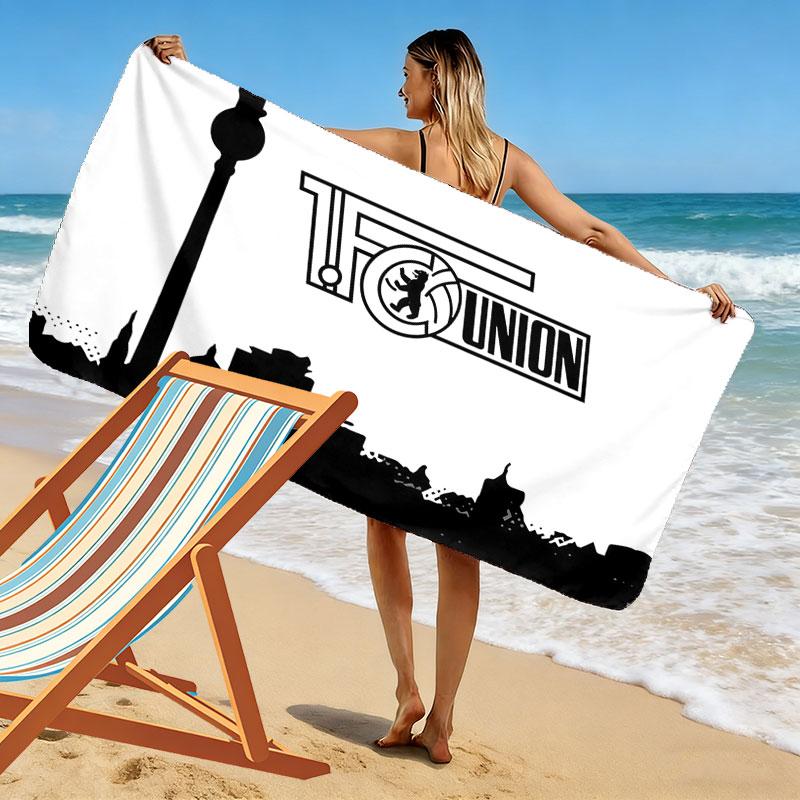 Asciugamano da Spiaggia Union Berlin, Asciugamano Grande Morbido Asciugatura Rapida per Spiaggia Campeggio Nuoto