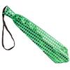 Electric LED Light Up Shinning Sequins Tie Luminous Glitter Paillette Necktie Pre-Tied Neck Wear Party Club Neckwear
