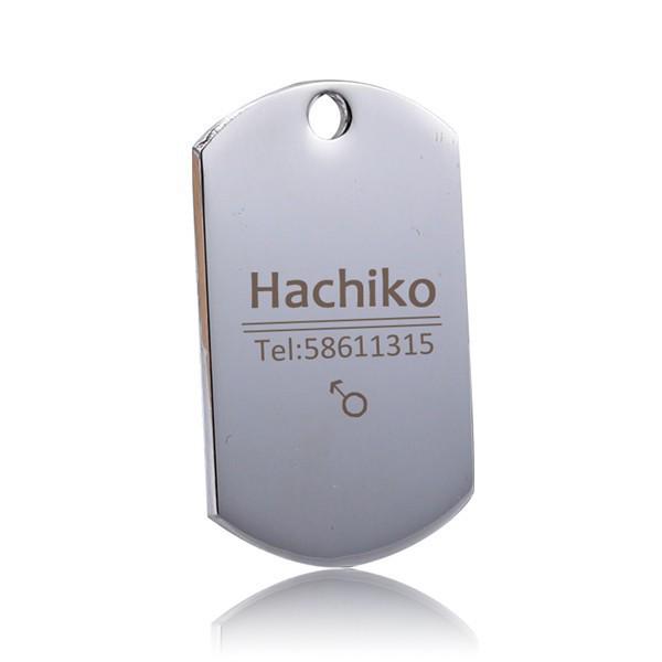Personalized Stainless Steel Pet Name Tag - Anti-Lost Custom Dog Tag and Collar Nameplate