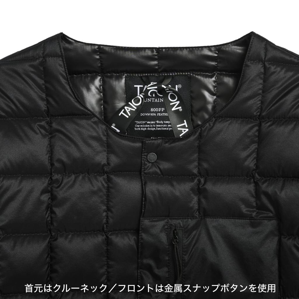 Taion Daunenjacke Schwarz x Schwarz 104BCMT-800SPX