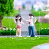 Cute Couple Dolls for Taking Photos Handmade Decorative Accessories Car-mounted Desktop Micro-landscape Small Ornaments