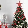 Home Navidad Glitter Iron Gold Christmas Decoration Christmas Tree Top Star Tree Ornaments